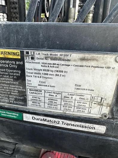 Used 2014 Hyster H120FT