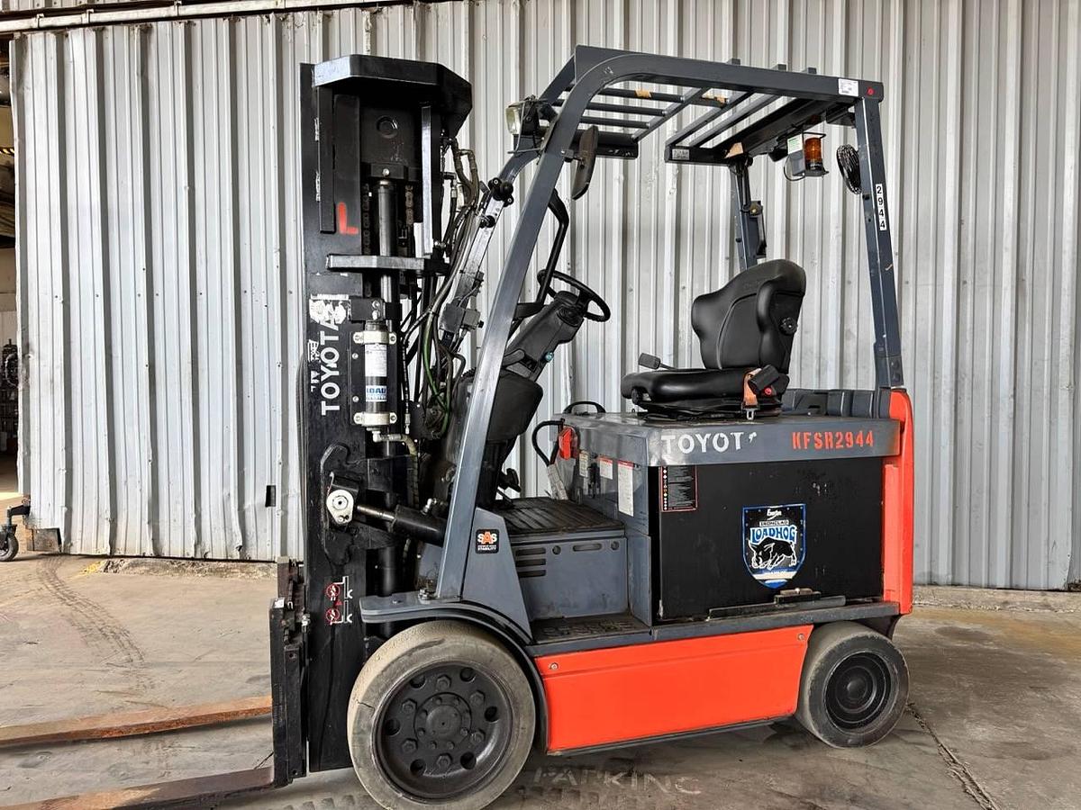 Refurbished RECONDITIONED: 201 Toyota 5,000 Lb. Electric Forklift! 36 OR 48 Volt!