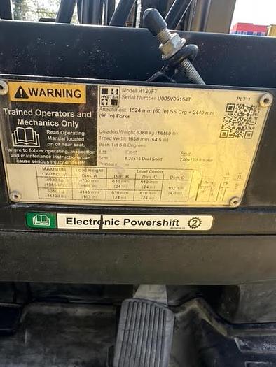 Used TOUGH! 2019 Hyster H120FT - 12,000 Lbs.