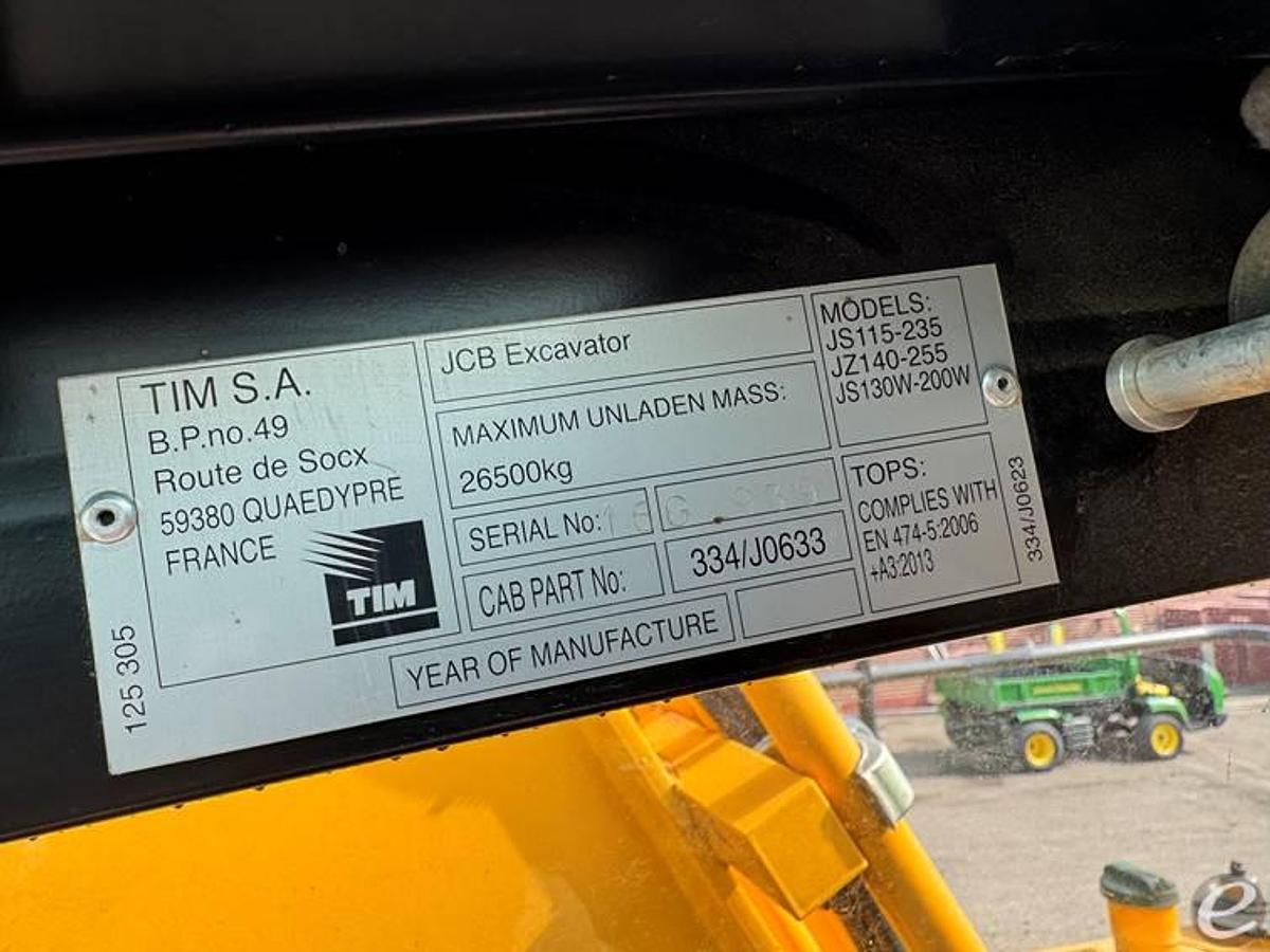 Used 2016 JCB JS160NLC