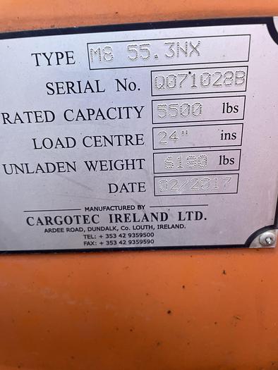 Used 2017 Moffett M8 55.3 NX Piggyback