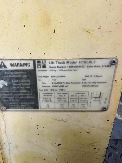 Used LOW HOURS! : 2002 Hyster H155XL