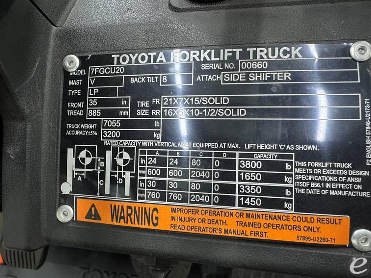 Used 2006 Toyota 7FGCU20