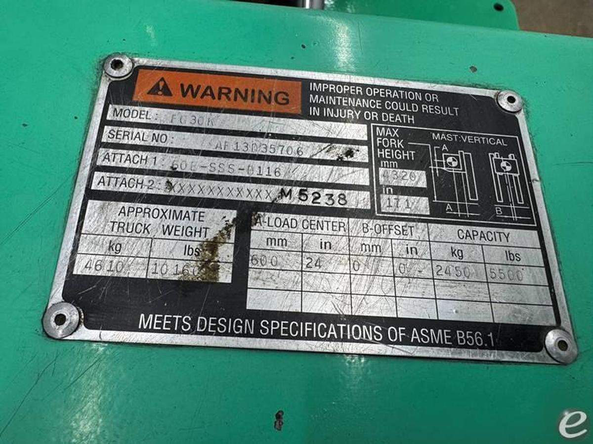 Refurbished 2020 Mitsubishi FG30K