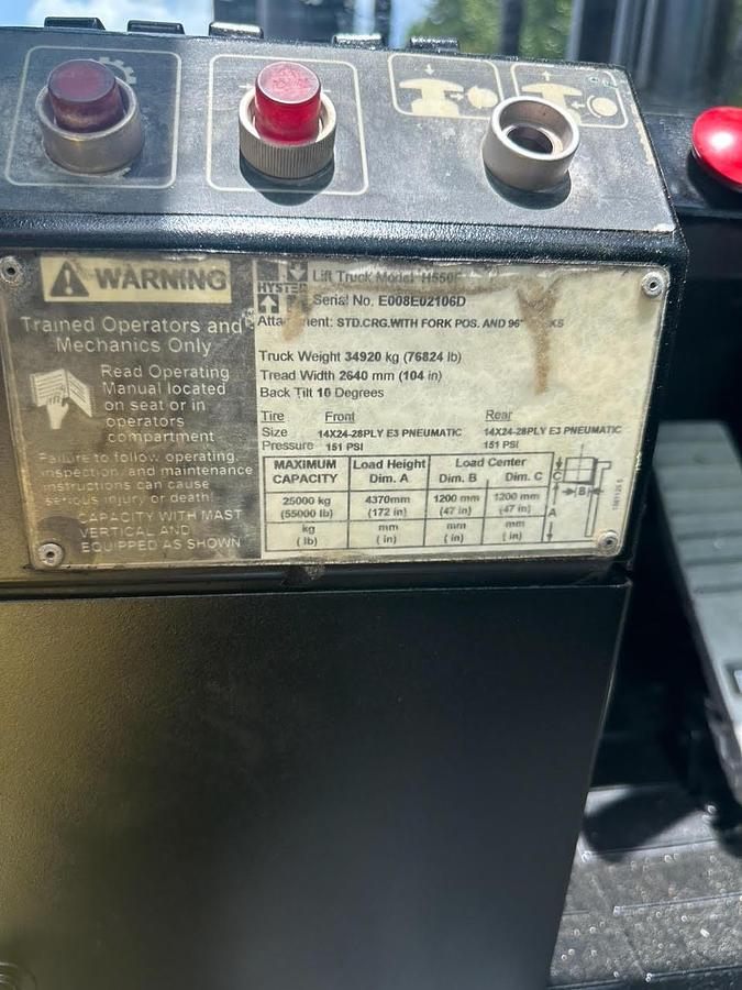 Refurbished Extremely Nice! - 2006 Hyster H550F