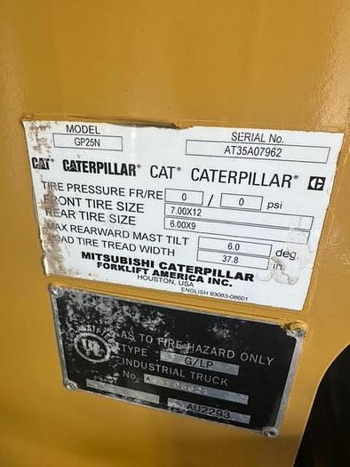 Used 2019 CAT GP25N