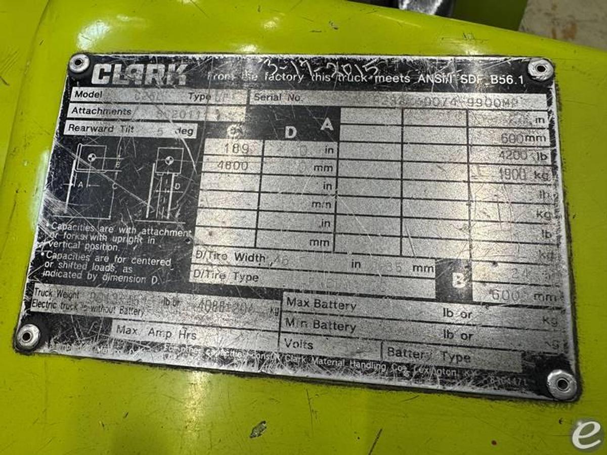 Used 2014 Clark C25L