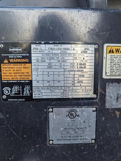 Used 2015 Doosan D990S-7