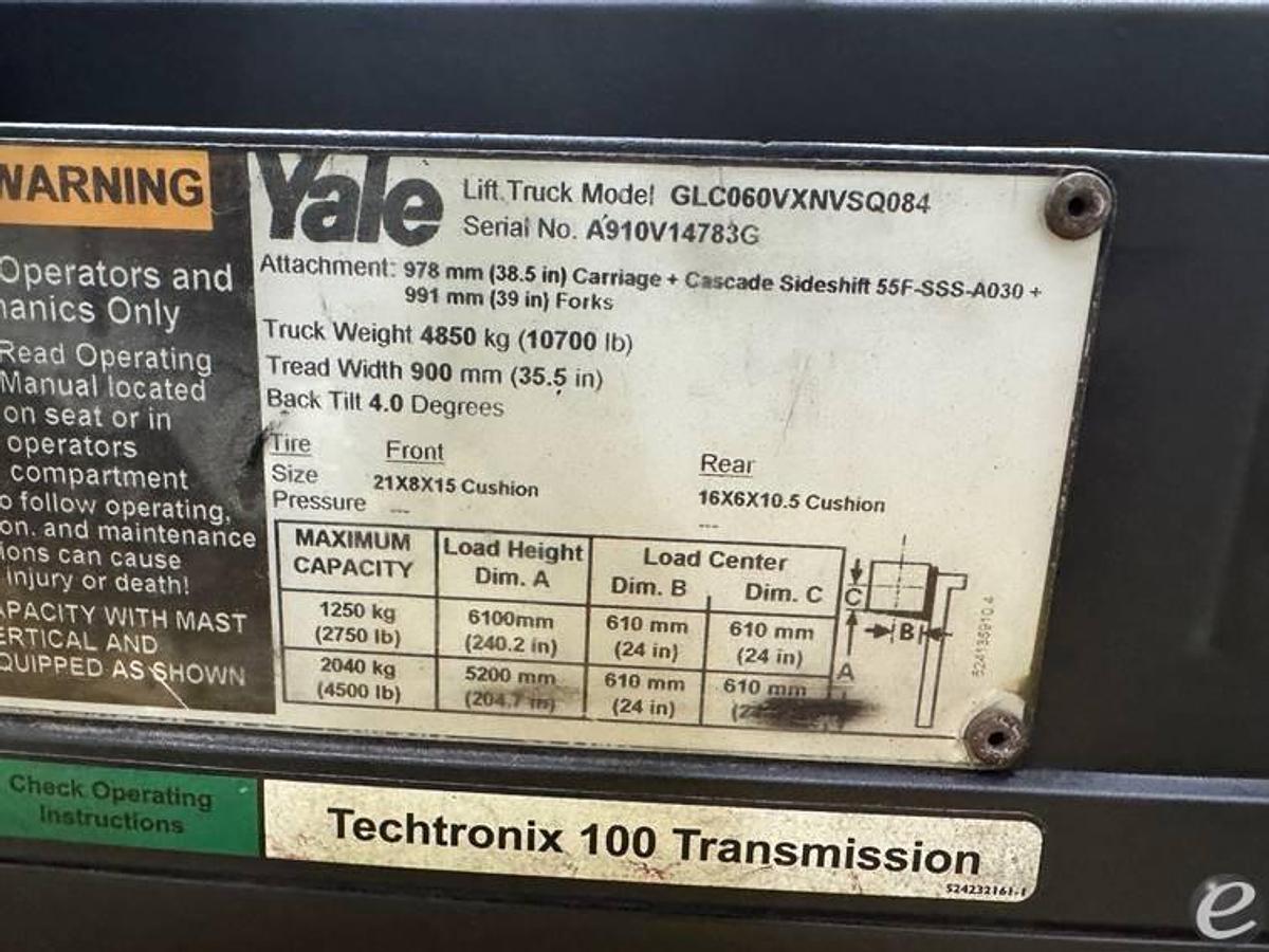 Used 2009 YALE GLC060VX