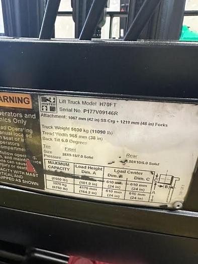 Refurbished 2017 Hyster H70FT