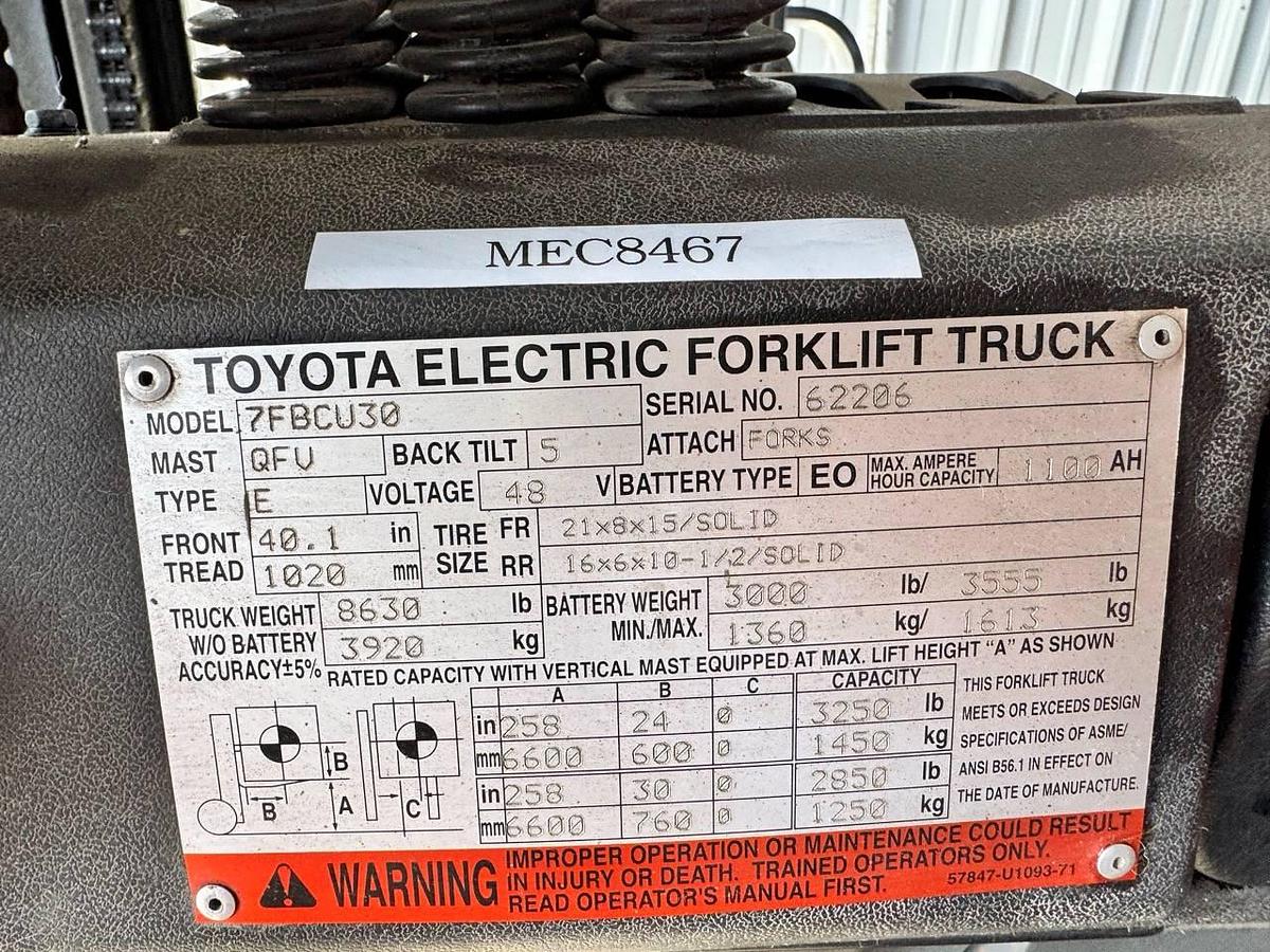 Used 2007 Toyota 7FBCU30