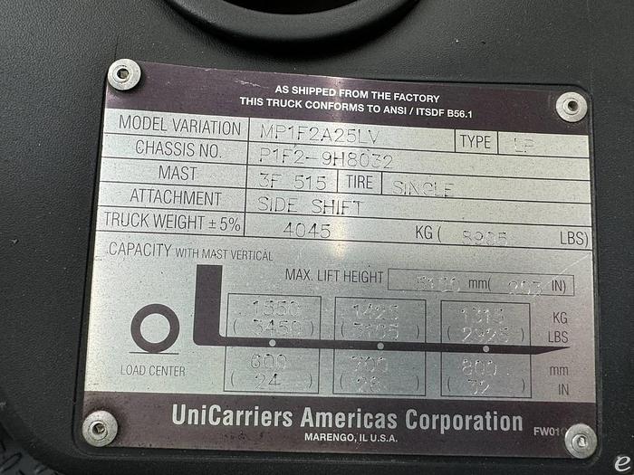Used 2014 Unicarriers PF50