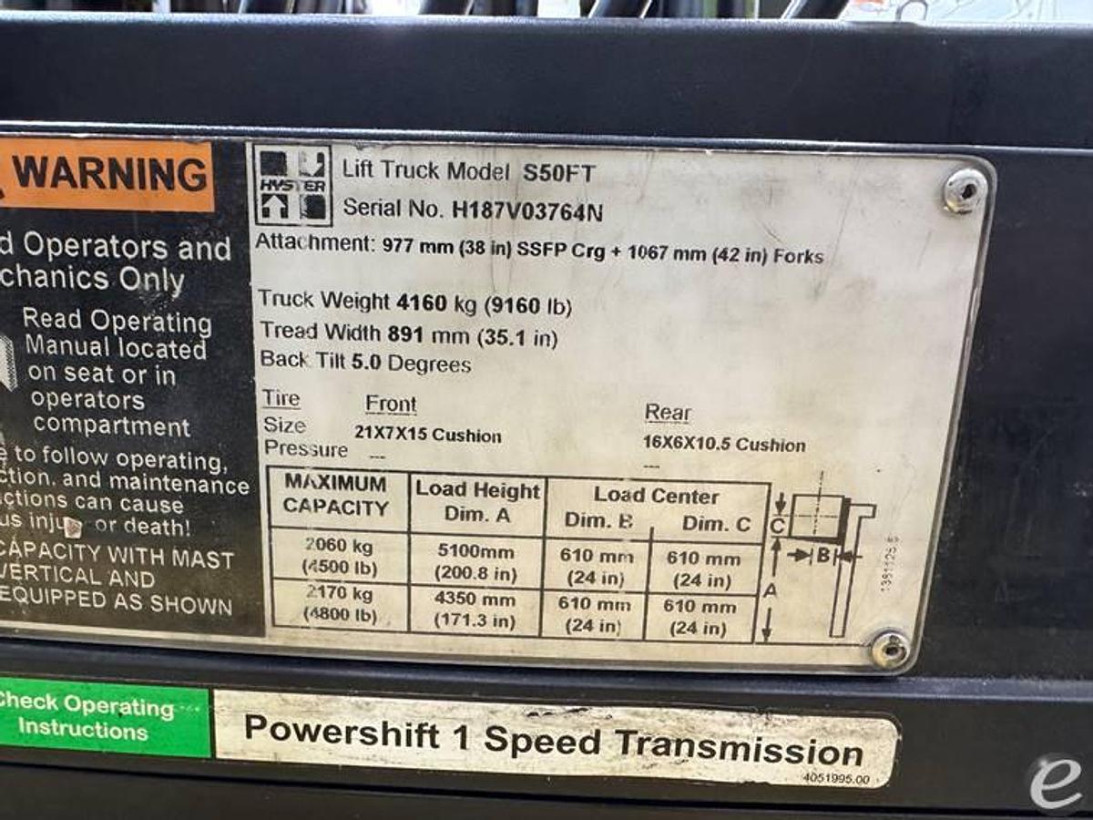 Used 2015 Hyster S50FT