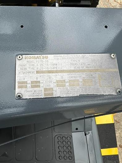 Used 2014 Komatsu FD70-10