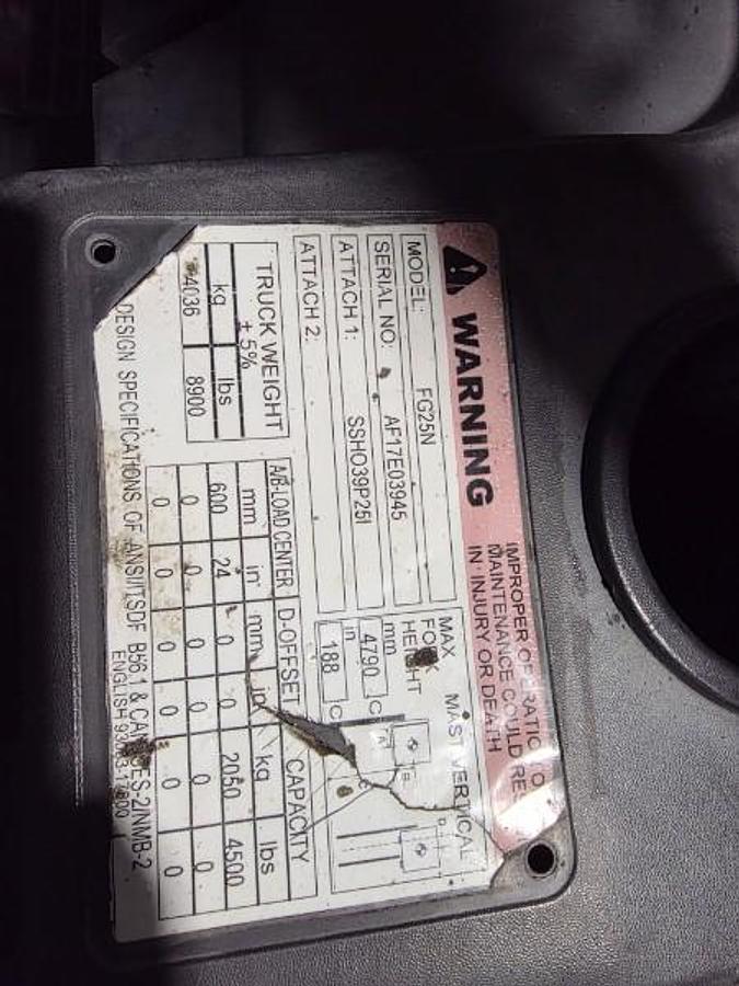 Refurbished 2017 Mitsubishi FG25N