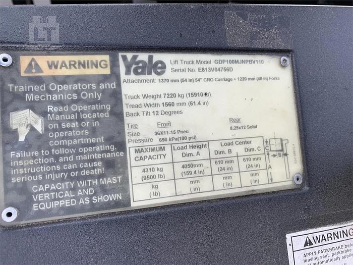 Refurbished 2006 Yale GDP100MJ