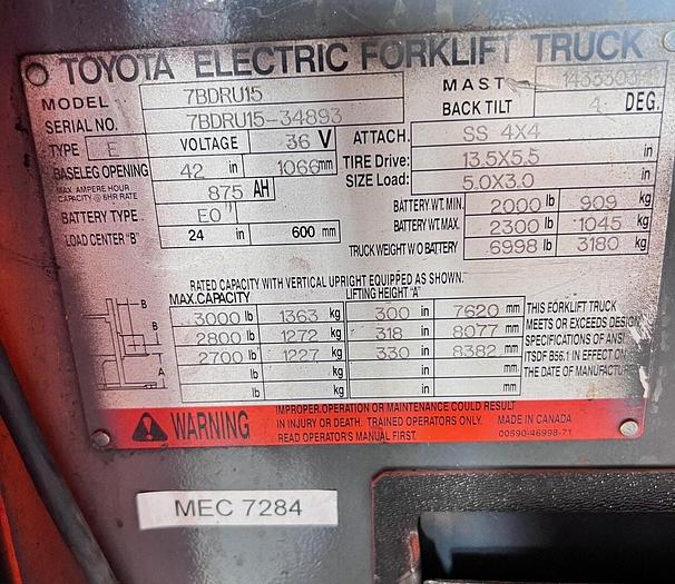 Used 2006 Toyota 7BRU18