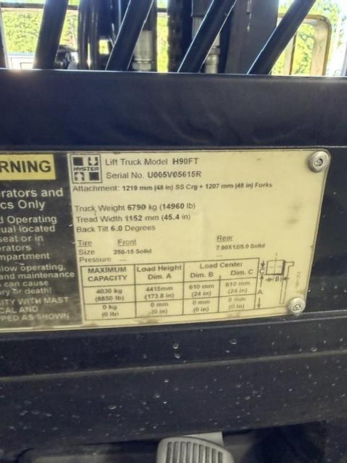 Refurbished 2017 Hyster H90FT