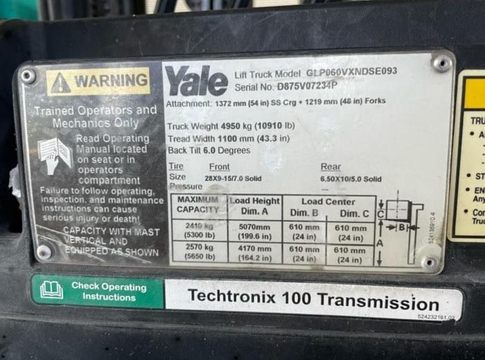 Refurbished 2013 Yale GLP060VX