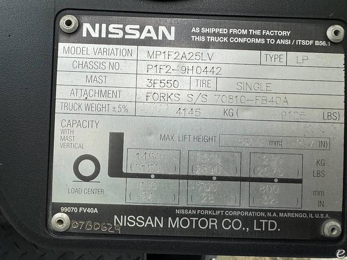 Used 2007 Nissan PF50