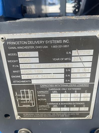 Used 2012 Princeton PB50