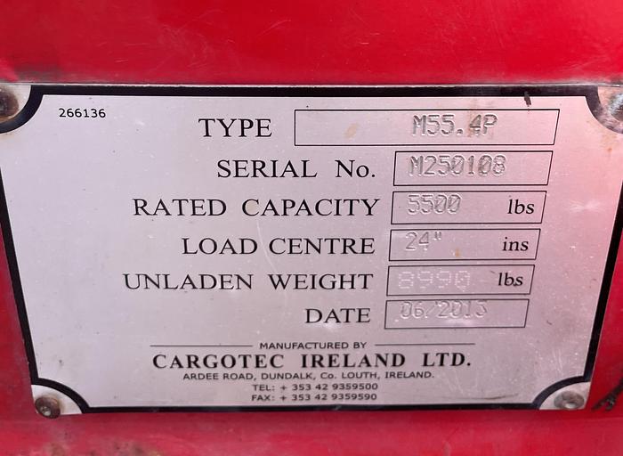 Used Like New Condition! 2013 Moffett M55.4