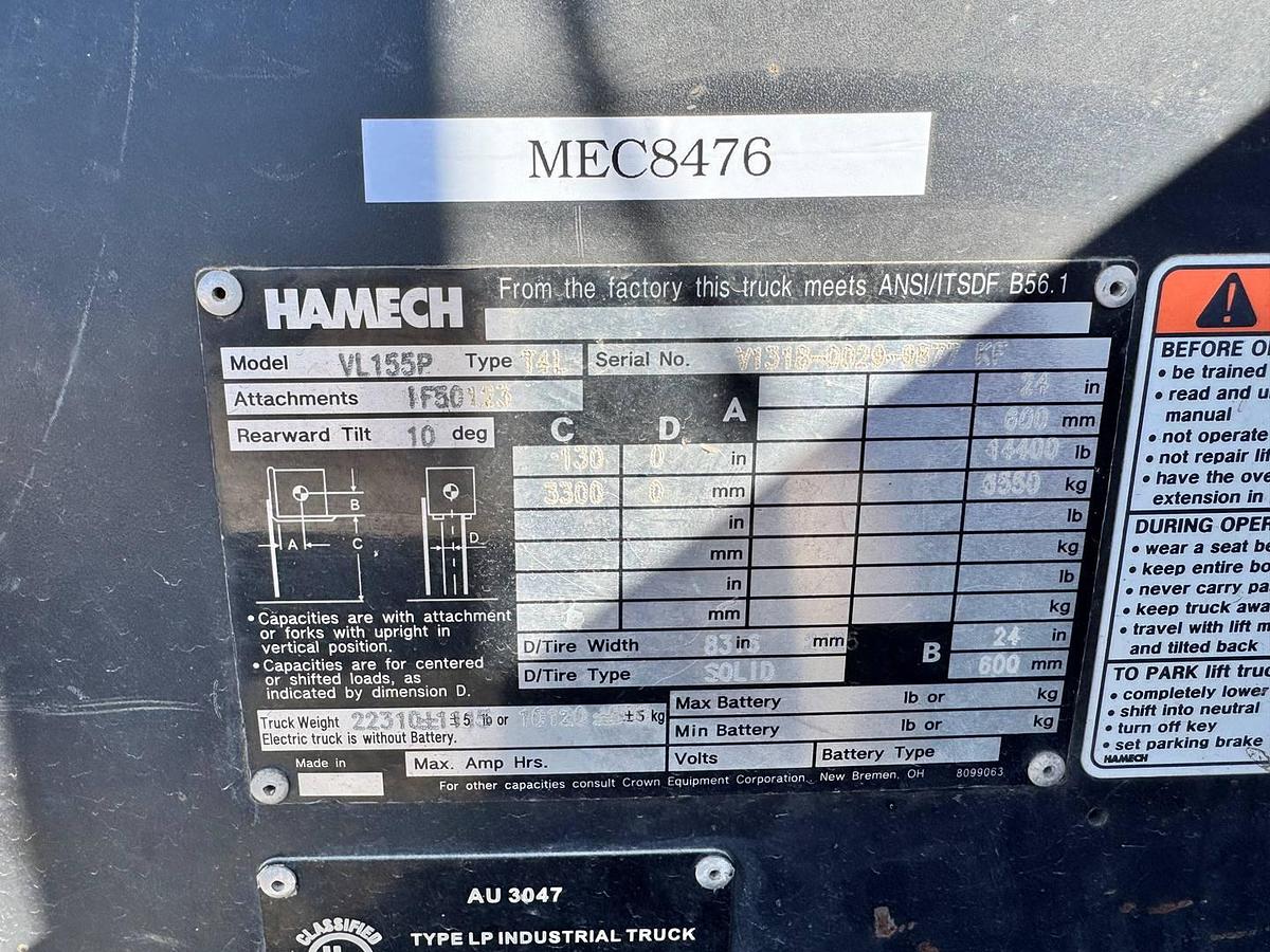 Used 2018 Clark / Hamech  V155P