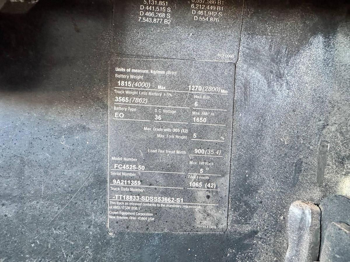 Used 2014 Crown FC4525-50