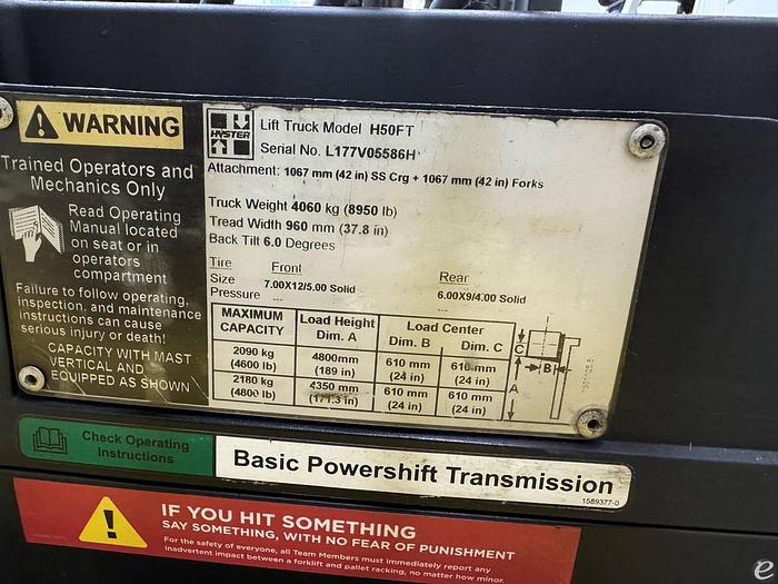 Refurbished RECONDITIONED 2010 Hyster H50FT