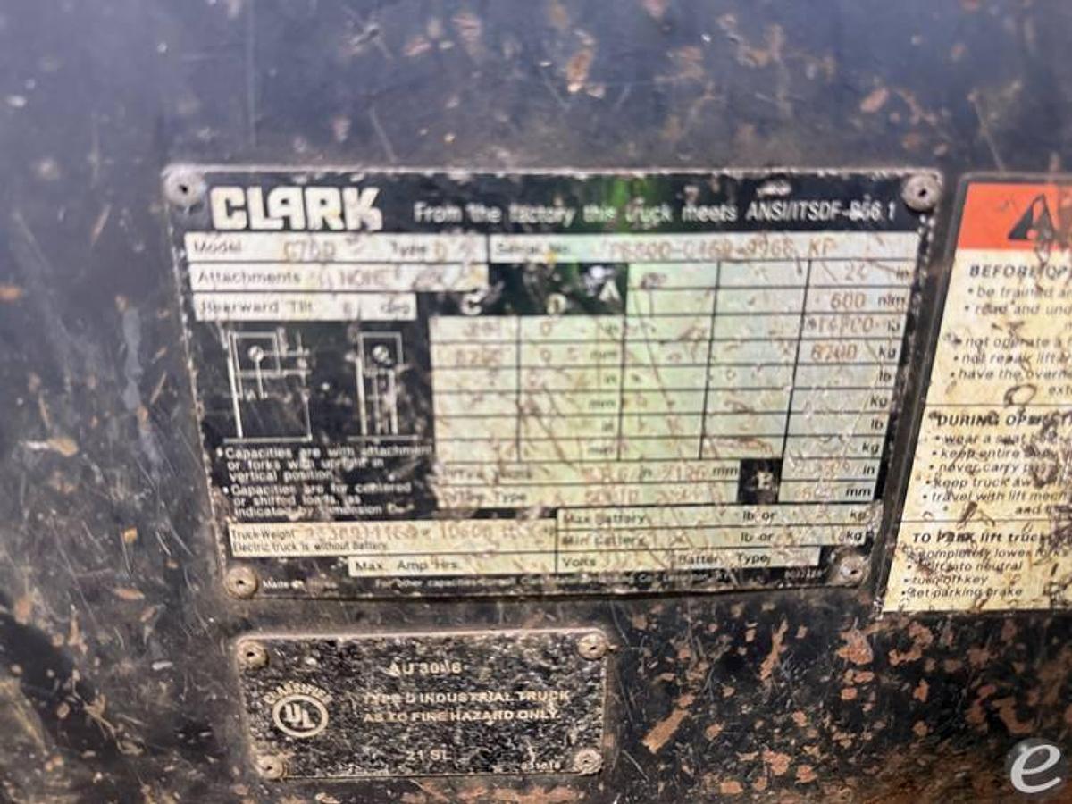 Used 2019 Clark C70D