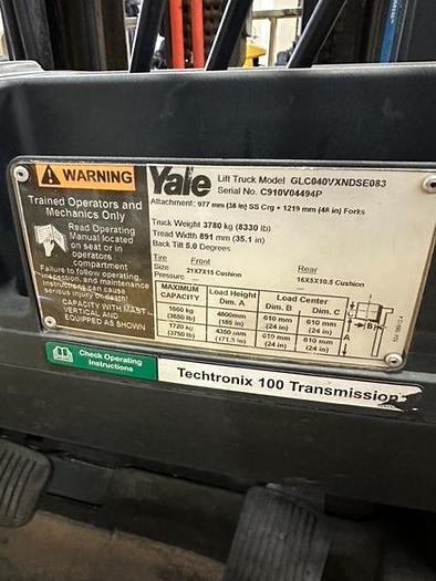 Used 2016 Yale GLC040VX