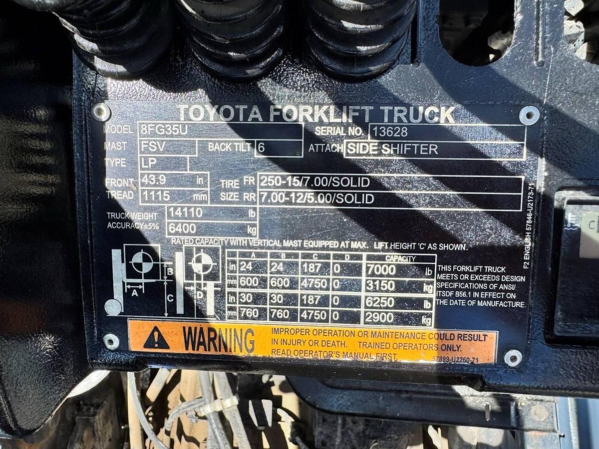 Used 2018 Toyota 8FGU35