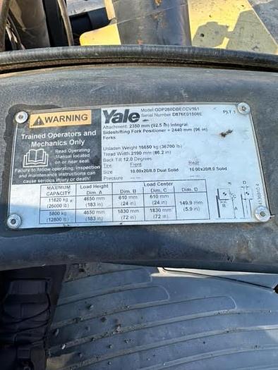 Used 2007 YALE GDP280