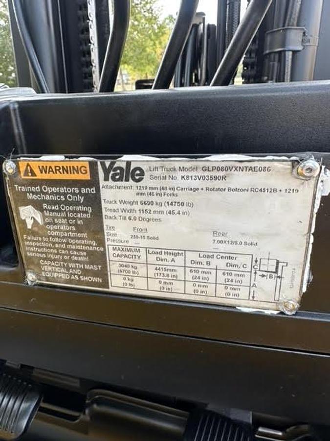 Refurbished 2017 Yale GLP080VX