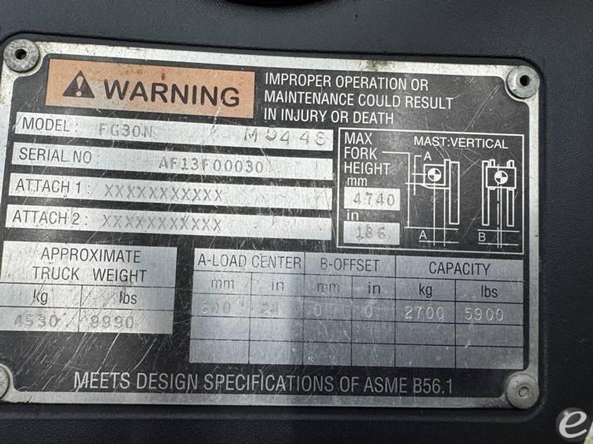 Refurbished 2004 Mitsubishi FG30N