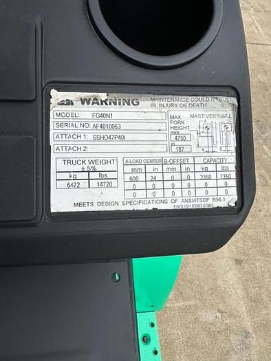 Used 2014 Mitsubishi FG40N1