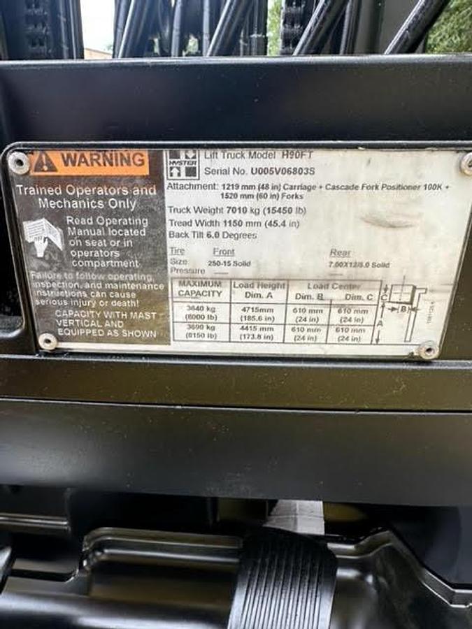 Refurbished 2018 Hyster H90FT