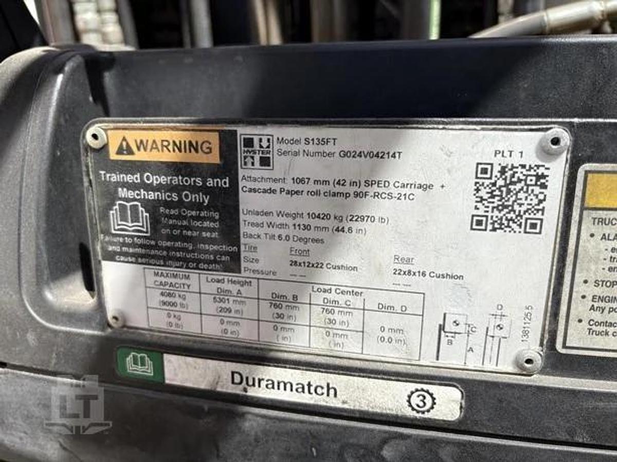 Used 2019 Hyster S135FT