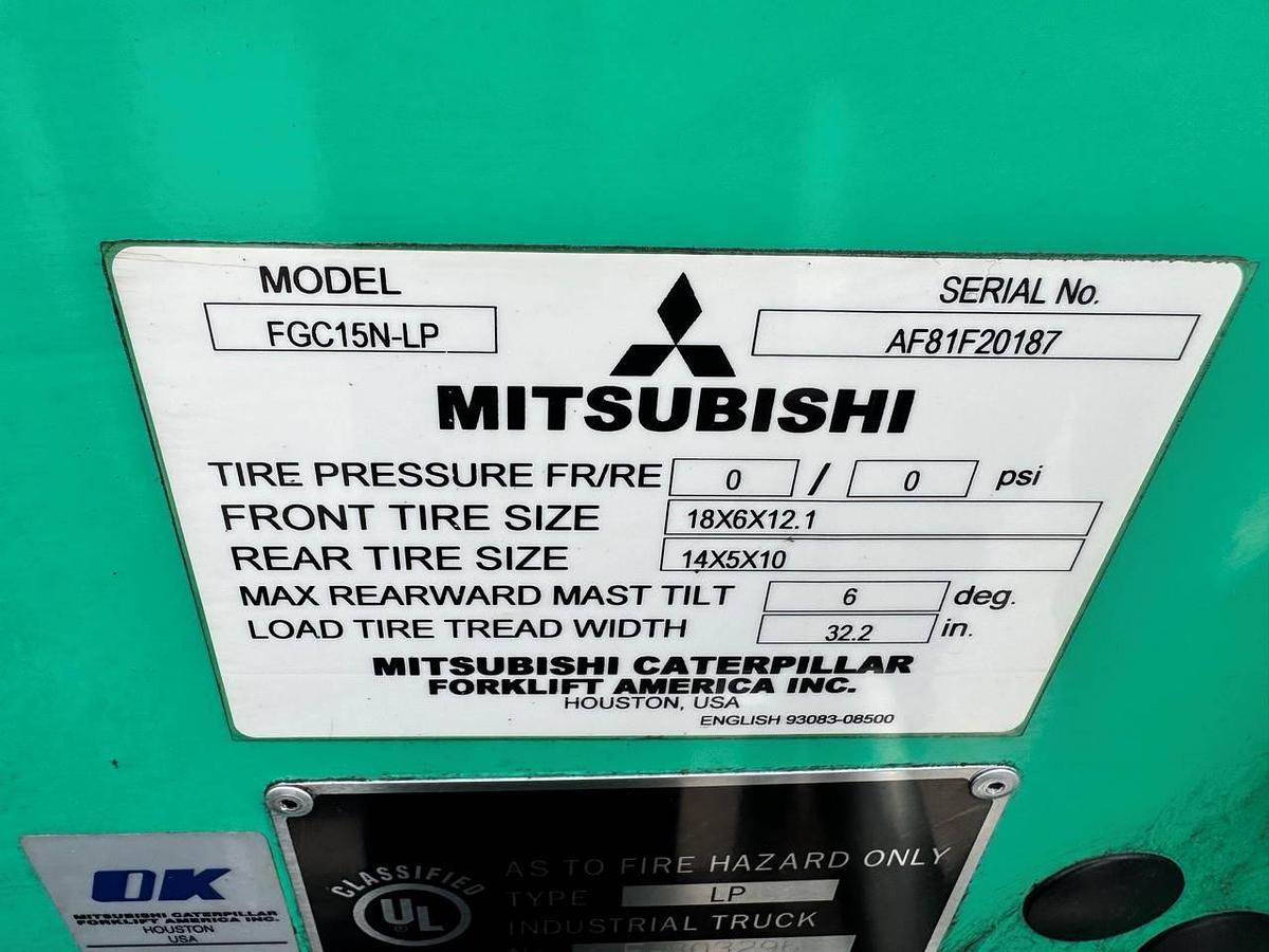 Used 2008 Mitsubishi FGC15N-LP - 562 HOURS!