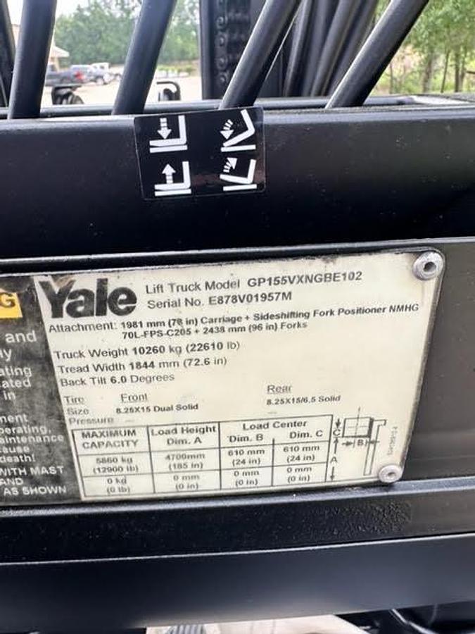 Used 2014 Yale GLP155VX