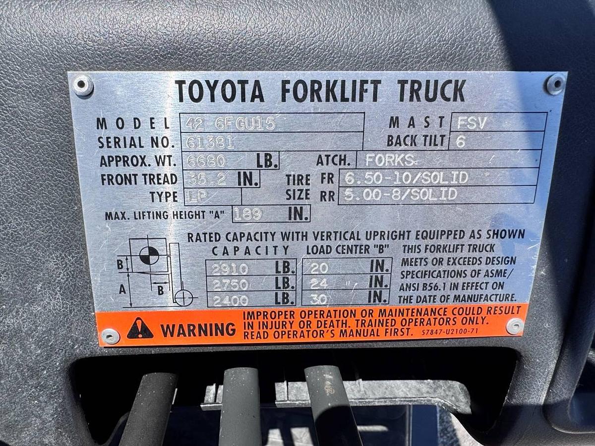 Used 1996 Toyota 68FGU15