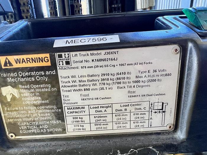 Used 2011 Hyster J30XNT