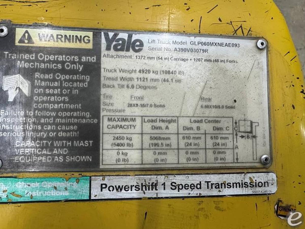 Used 2017 Yale GLP060VX