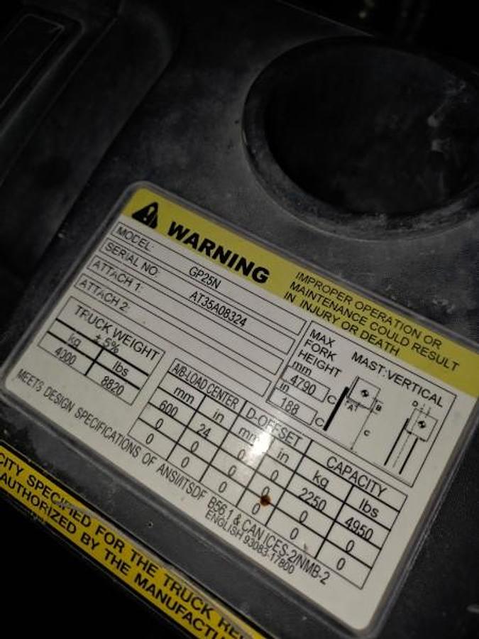 Refurbished 2019 CAT GP25N