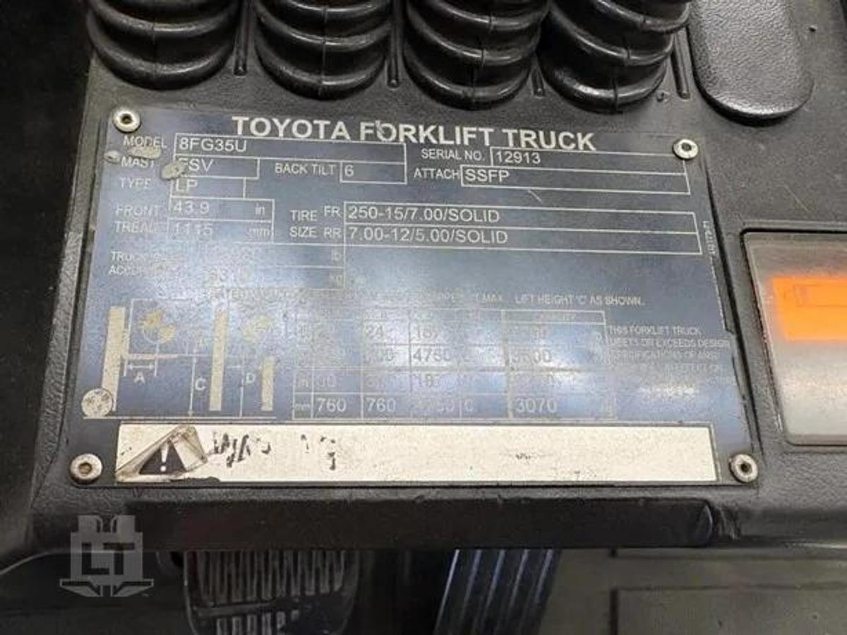 Used 2018 Toyota 8FG35U