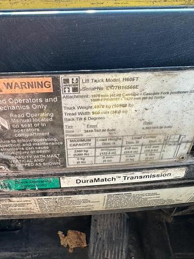 Used 2007 Hyster H60FT