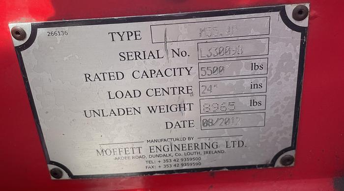 Used 2012 Moffett M 55.4P Piggyback