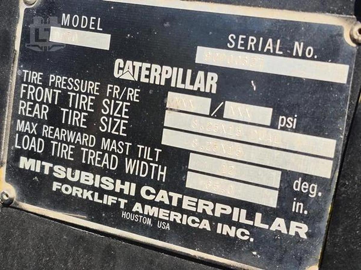 Used 1999 CAT DP70 = 15,500 Lbs. Capacity