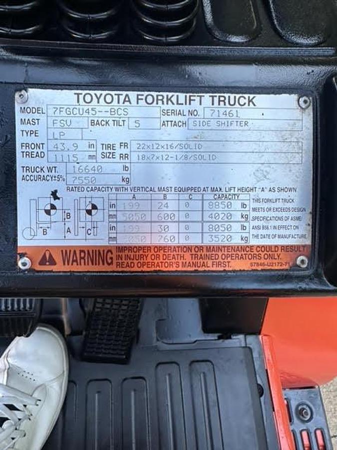 Used 2010 Toyota 7FGCU45