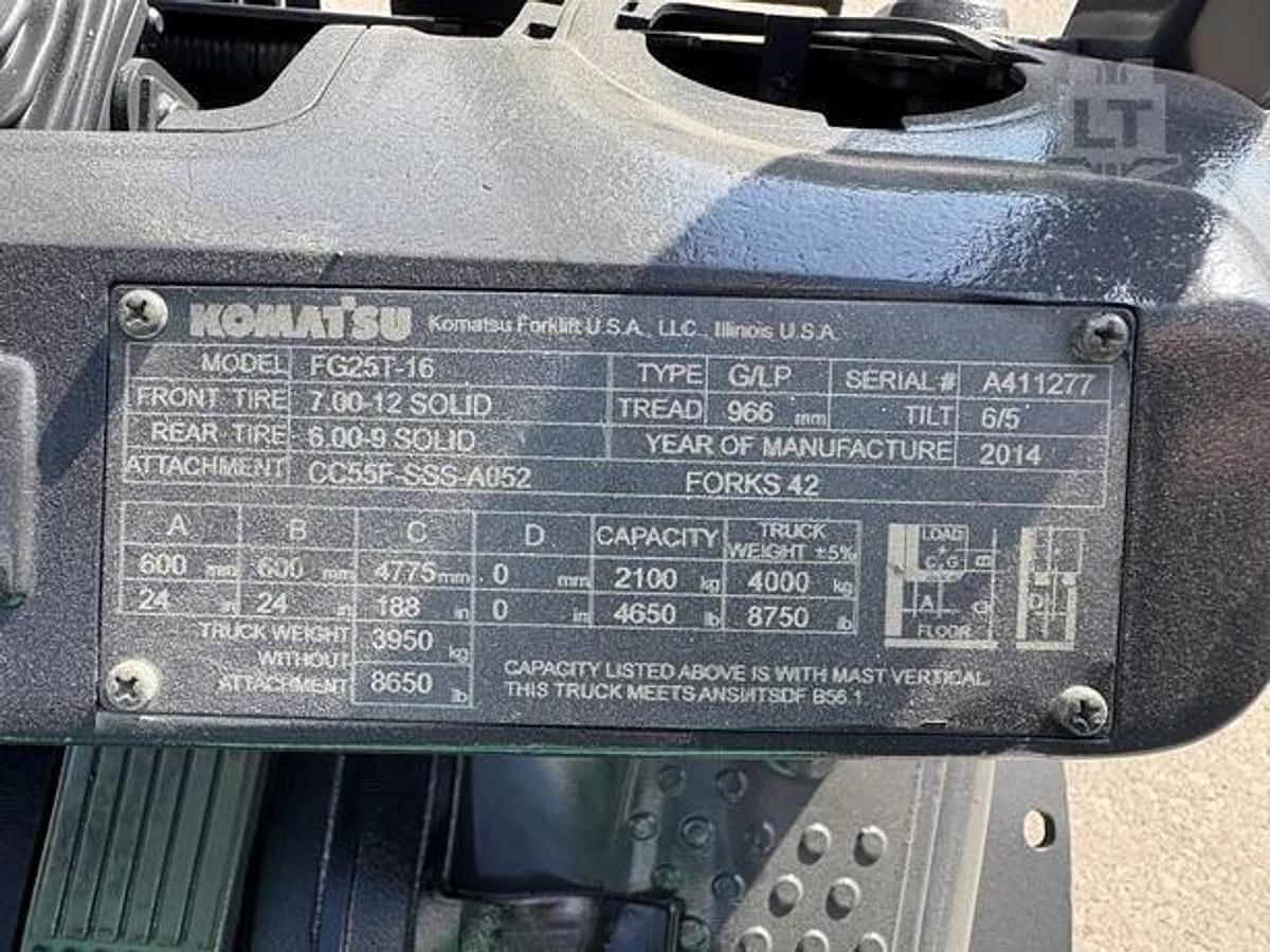 Refurbished 2013 Komatsu FG25T-16